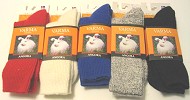 Angora wool blend socks